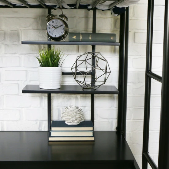 Cheapest ๐ Middlebrook Designs Middlebrook Abner Black Metal Twin Loft Bed With Desk ๐ 6 Cheapest ๐ Middlebrook Designs Middlebrook Abner Black Metal Twin Loft Bed With Desk ๐ - Image 4