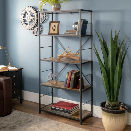 Cheap ๐คฉ Middlebrook Designs Middlebrook Ora Urban Industrial Bookshelf - Barnwood ๐ 3 Cheap ๐คฉ Middlebrook Designs Middlebrook Ora Urban Industrial Bookshelf - Barnwood ๐