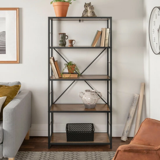 Cheap ๐คฉ Middlebrook Designs Middlebrook Ora Urban Industrial Bookshelf - Barnwood ๐ 4 Cheap ๐คฉ Middlebrook Designs Middlebrook Ora Urban Industrial Bookshelf - Barnwood ๐ - Image 2