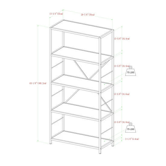 Cheap ๐คฉ Middlebrook Designs Middlebrook Ora Urban Industrial Bookshelf - Barnwood ๐ 10 Cheap ๐คฉ Middlebrook Designs Middlebrook Ora Urban Industrial Bookshelf - Barnwood ๐ - Image 8