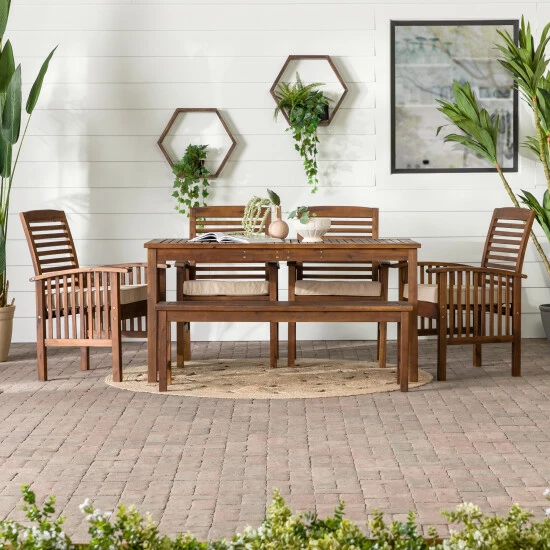 Deals π Middlebrook Designs Middlebrook Surfside 6-piece Acacia Wood Outdoor Dining Set Grey Wash π 4 Deals π Middlebrook Designs Middlebrook Surfside 6-piece Acacia Wood Outdoor Dining Set Grey Wash π - Image 2