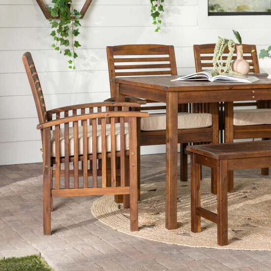 Deals π Middlebrook Designs Middlebrook Surfside 6-piece Acacia Wood Outdoor Dining Set Grey Wash π 6 Deals π Middlebrook Designs Middlebrook Surfside 6-piece Acacia Wood Outdoor Dining Set Grey Wash π - Image 4