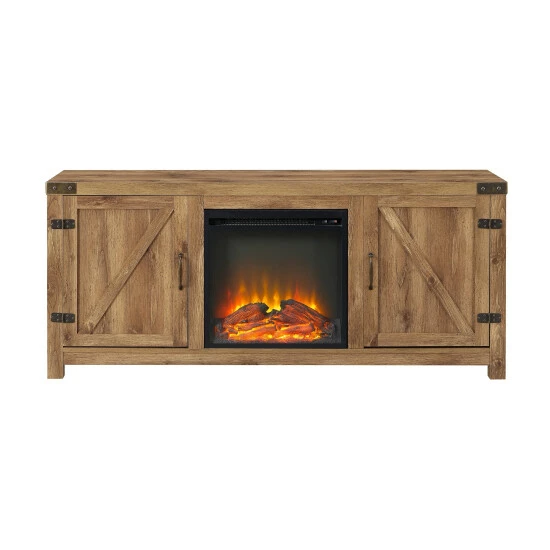 Top 10 ❤️ Middlebrook Designs Middlebrook Firebranch 58-inch Barn Door Fireplace TV Console Stone Grey 🛒 8 Top 10 ❤️ Middlebrook Designs Middlebrook Firebranch 58-inch Barn Door Fireplace TV Console Stone Grey 🛒 - Image 6