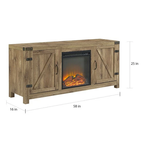 Top 10 ❤️ Middlebrook Designs Middlebrook Firebranch 58-inch Barn Door Fireplace TV Console Stone Grey 🛒 10 Top 10 ❤️ Middlebrook Designs Middlebrook Firebranch 58-inch Barn Door Fireplace TV Console Stone Grey 🛒 - Image 8