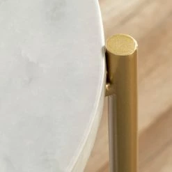 Brand new 🔥 Middlebrook Designs Middlebrook Howell Round Coffee Table Gold / White Faux Marble 🎁 -Middlebrook Sales unnamed file 3674