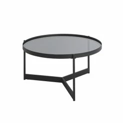 Best deal ⭐ Middlebrook Designs Contemporary Smoked Glass-Top Round Coffee Table ❤️ -Middlebrook Sales unnamed file 3679