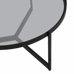Best deal ⭐ Middlebrook Designs Contemporary Smoked Glass-Top Round Coffee Table ❤️ -Middlebrook Sales unnamed file 3681