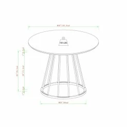 Cheap 🤩 Middlebrook Designs Middlebrook Contemporary Round Dining Table White Marble/gold 🧨 -Middlebrook Sales unnamed file 3699