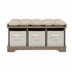 Outlet ❤️ Middlebrook Designs Middlebrook Paradise Hill Storage Bench With Cushion Driftwood ✨ -Middlebrook Sales unnamed file 3705