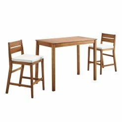 Outlet 🔥 Middlebrook Designs 3-Piece Acacia Wood Counter Height Dining Set Dark Brown 🔔 -Middlebrook Sales unnamed file 3719