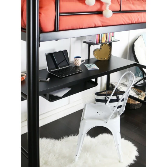 Budget ๐ Middlebrook Designs Middlebrook Abner Full Metal Black Loft Bed With Desk ๐ 6 Budget ๐ Middlebrook Designs Middlebrook Abner Full Metal Black Loft Bed With Desk ๐ - Image 4