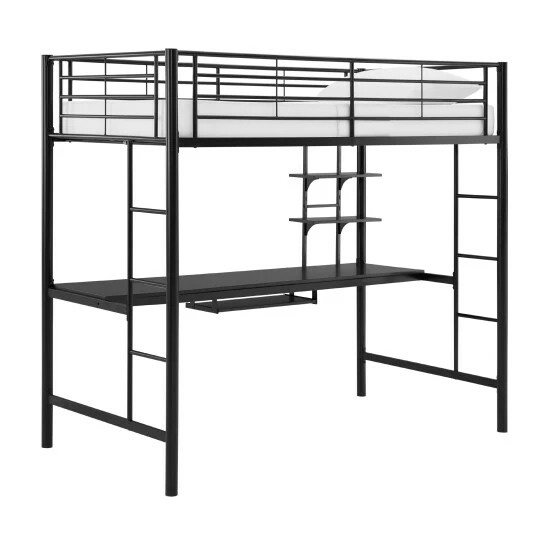 Budget ๐ Middlebrook Designs Middlebrook Abner Full Metal Black Loft Bed With Desk ๐ 9 Budget ๐ Middlebrook Designs Middlebrook Abner Full Metal Black Loft Bed With Desk ๐ - Image 7