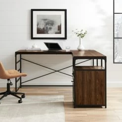 Cheap ✔️ Middlebrook Designs Middlebrook Angle Iron L-Shaped Storage Desk Rustic Oak ⭐ -Middlebrook Sales unnamed file 3774