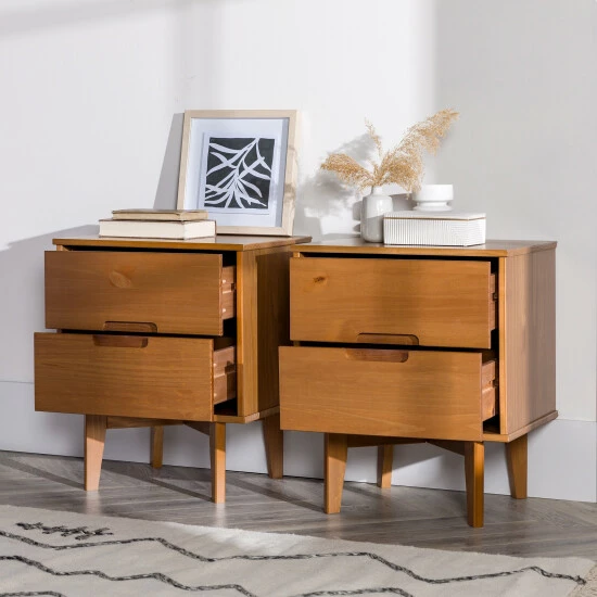 Hot Sale โจ Middlebrook Designs Middlebrook Mid-Century Solid Wood 2-Drawer Nightstand, Set Of 2 Natural Pine ๐ฅ 5 Hot Sale โจ Middlebrook Designs Middlebrook Mid-Century Solid Wood 2-Drawer Nightstand, Set Of 2 Natural Pine ๐ฅ - Image 3