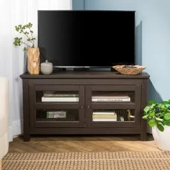 Flash Sale โ Middlebrook Designs Middlebrook Bow Valley 44-inch Corner TV Stand - Espresso โจ