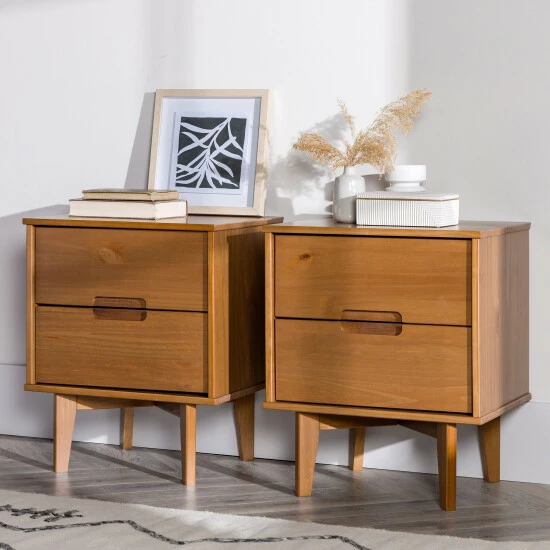 Hot Sale โจ Middlebrook Designs Middlebrook Mid-Century Solid Wood 2-Drawer Nightstand, Set Of 2 Natural Pine ๐ฅ 8 Hot Sale โจ Middlebrook Designs Middlebrook Mid-Century Solid Wood 2-Drawer Nightstand, Set Of 2 Natural Pine ๐ฅ - Image 6