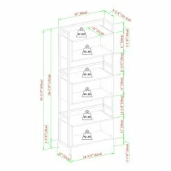 Deals 😀 Middlebrook Designs Middlebrook Modern Open Box Metal And Wood Bookshelf ✔️ -Middlebrook Sales unnamed file 3839