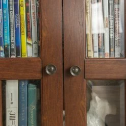 Promo ⭐ Middlebrook Designs Middlebrook 41-inch Tall Media Storage Cabinet - Traditional Brown 😉 -Middlebrook Sales unnamed file 3852