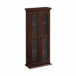 Promo ⭐ Middlebrook Designs Middlebrook 41-inch Tall Media Storage Cabinet - Traditional Brown 😉 -Middlebrook Sales unnamed file 3854