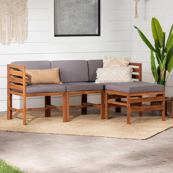Best reviews of ๐ฅ Middlebrook Designs Middlebrook 4-Piece Acacia Frame Patio Modular Sectional Dark Brown / Navy Blue ๐ 5 Best reviews of ๐ฅ Middlebrook Designs Middlebrook 4-Piece Acacia Frame Patio Modular Sectional Dark Brown / Navy Blue ๐ - Image 3