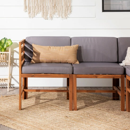 Best reviews of ๐ฅ Middlebrook Designs Middlebrook 4-Piece Acacia Frame Patio Modular Sectional Dark Brown / Navy Blue ๐ 7 Best reviews of ๐ฅ Middlebrook Designs Middlebrook 4-Piece Acacia Frame Patio Modular Sectional Dark Brown / Navy Blue ๐ - Image 5