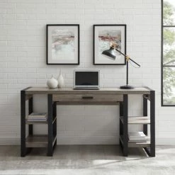 Best deal 😀 Middlebrook Designs Middlebrook 60-inch Urban Blend Computer Storage Desk Dark Walnut 🥰