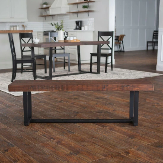 Budget ๐ Middlebrook Designs Middlebrook Barnett 60-inch Solid Wood Dining Bench Mahogany ๐ 3 Budget ๐ Middlebrook Designs Middlebrook Barnett 60-inch Solid Wood Dining Bench Mahogany ๐
