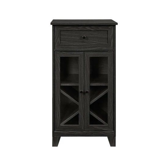 Brand new 🔥 Middlebrook Designs Middlebrook Glass-Door Bar Cabinet With Bottle Storage English Oak ⌛ 6 Brand new 🔥 Middlebrook Designs Middlebrook Glass-Door Bar Cabinet With Bottle Storage English Oak ⌛ - Image 4