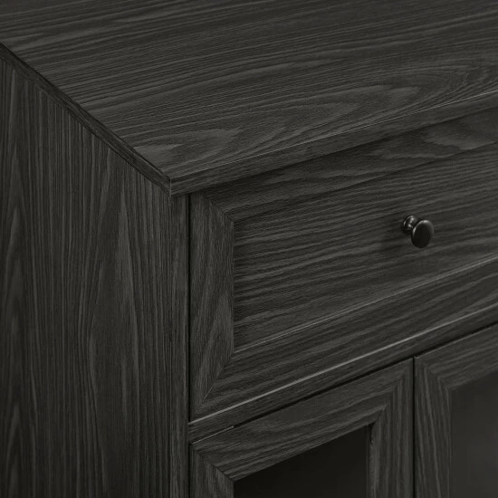Brand new 🔥 Middlebrook Designs Middlebrook Glass-Door Bar Cabinet With Bottle Storage English Oak ⌛ 9 Brand new 🔥 Middlebrook Designs Middlebrook Glass-Door Bar Cabinet With Bottle Storage English Oak ⌛ - Image 7