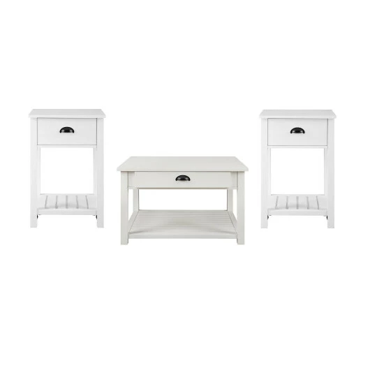 Outlet โ Middlebrook Designs 3-Piece Farmhouse Table Set Grey Wash ๐ 4 Outlet โ Middlebrook Designs 3-Piece Farmhouse Table Set Grey Wash ๐ - Image 2