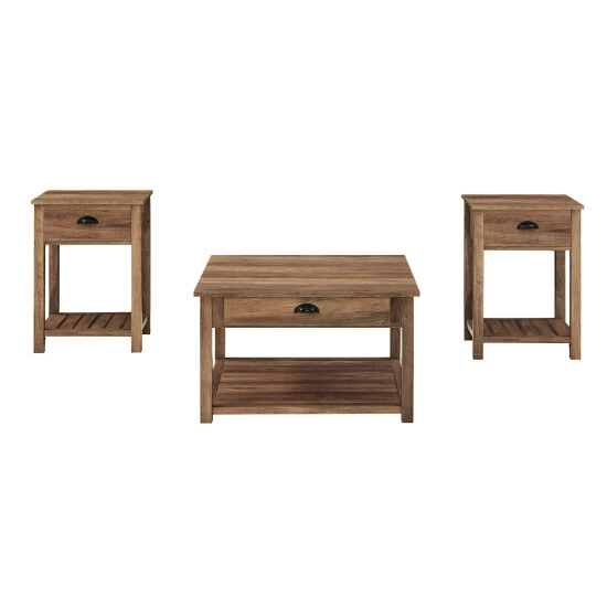 Outlet โ Middlebrook Designs 3-Piece Farmhouse Table Set Grey Wash ๐ 7 Outlet โ Middlebrook Designs 3-Piece Farmhouse Table Set Grey Wash ๐ - Image 5