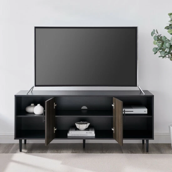 Hot Sale ๐ Middlebrook Designs Middlebrook Modern Bookmatch 58-inch TV Console White / Ash Bookmatch โญ 6 Hot Sale ๐ Middlebrook Designs Middlebrook Modern Bookmatch 58-inch TV Console White / Ash Bookmatch โญ - Image 4