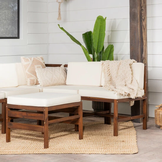 Outlet โ Middlebrook Designs Middlebrook 6-Piece Acacia Frame Patio Modular Sectional Dark Brown / Navy Blue ๐ 9 Outlet โ Middlebrook Designs Middlebrook 6-Piece Acacia Frame Patio Modular Sectional Dark Brown / Navy Blue ๐ - Image 7