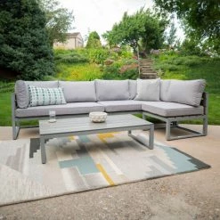 Cheapest 💯 Middlebrook Designs Middlebrook Hampton Grey 4-Piece Outdoor Conversation Set 👏