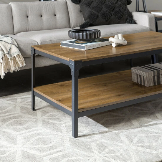 Outlet ๐ Middlebrook Designs Witten 46-inch Angle Iron Coffee Table - Barnwood ๐ฏ 6 Outlet ๐ Middlebrook Designs Witten 46-inch Angle Iron Coffee Table - Barnwood ๐ฏ - Image 4