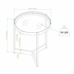 Best deal ✔️ Middlebrook Designs Contemporary Smoked Glass-Top Side Table 🧨 -Middlebrook Sales unnamed file 4037