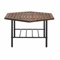 Best Pirce 🔔 Middlebrook Designs Middlebrook Acacia And Metal Hexagon Outdoor Coffee Table ⌛ -Middlebrook Sales unnamed file 4045