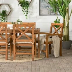 Best Pirce 🎁 Middlebrook Designs Middlebrook Surfside 7-Piece Acacia Wood X-Back Outdoor Dining Set ✔️ -Middlebrook Sales unnamed file 4048