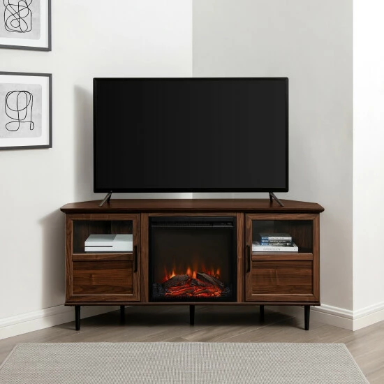 Top 10 ๐ Middlebrook Designs Middlebrook Modern Corner Fireplace TV Stand Dark Walnut/black ๐ 4 Top 10 ๐ Middlebrook Designs Middlebrook Modern Corner Fireplace TV Stand Dark Walnut/black ๐ - Image 2