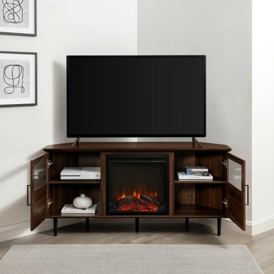 Top 10 ๐ Middlebrook Designs Middlebrook Modern Corner Fireplace TV Stand Dark Walnut/black ๐ 6 Top 10 ๐ Middlebrook Designs Middlebrook Modern Corner Fireplace TV Stand Dark Walnut/black ๐ - Image 4