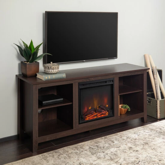 Best Sale 🌟 Middlebrook Designs Middlebrook 58-inch Fireplace TV Console - Espresso 🔥 4 Best Sale 🌟 Middlebrook Designs Middlebrook 58-inch Fireplace TV Console - Espresso 🔥 - Image 2