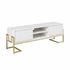 Budget 💯 Middlebrook Designs Middlebrook Contemporary Metal-Base 2-Drawer TV Stand Solid White 🌟 -Middlebrook Sales unnamed file 4080