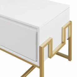 Budget 💯 Middlebrook Designs Middlebrook Contemporary Metal-Base 2-Drawer TV Stand Solid White 🌟 -Middlebrook Sales unnamed file 4084