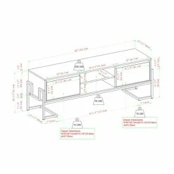 Budget 💯 Middlebrook Designs Middlebrook Contemporary Metal-Base 2-Drawer TV Stand Solid White 🌟 -Middlebrook Sales unnamed file 4085