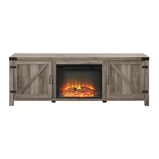 Brand new ๐ Middlebrook Designs Middlebrook 70-inch Barn Door Fireplace TV Console Rustic Oak ๐ 8 Brand new ๐ Middlebrook Designs Middlebrook 70-inch Barn Door Fireplace TV Console Rustic Oak ๐ - Image 6