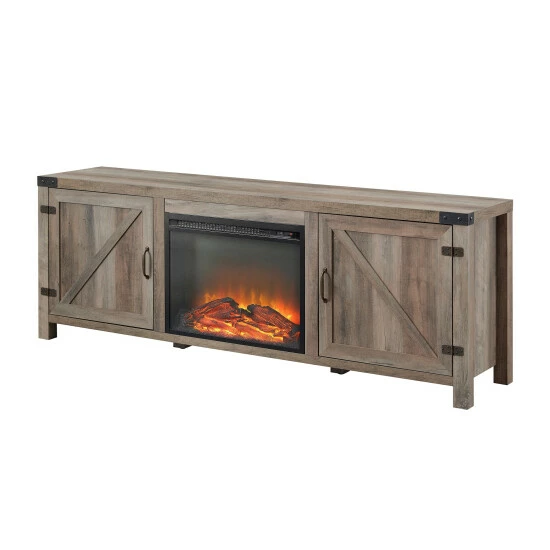 Brand new ๐ Middlebrook Designs Middlebrook 70-inch Barn Door Fireplace TV Console Rustic Oak ๐ 9 Brand new ๐ Middlebrook Designs Middlebrook 70-inch Barn Door Fireplace TV Console Rustic Oak ๐ - Image 7