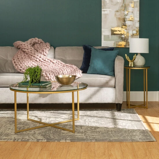 Outlet ๐ฅ Middlebrook Designs Middlebrook Helbling 2-Piece Round Table Set Gold / White Faux Marble ๐งจ 5 Outlet ๐ฅ Middlebrook Designs Middlebrook Helbling 2-Piece Round Table Set Gold / White Faux Marble ๐งจ - Image 3
