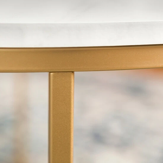 Outlet ๐ฅ Middlebrook Designs Middlebrook Helbling 2-Piece Round Table Set Gold / White Faux Marble ๐งจ 10 Outlet ๐ฅ Middlebrook Designs Middlebrook Helbling 2-Piece Round Table Set Gold / White Faux Marble ๐งจ - Image 8