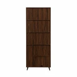 Flash Sale 😉 Middlebrook Designs Middlebrook Modern Glass-Shelf Accent Cabinet Dark Walnut ❤️ -Middlebrook Sales unnamed file 4160