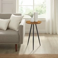 Cheap ๐คฉ Middlebrook Designs Contemporary Moisture-Resistant Side Table English Oak/black ๐